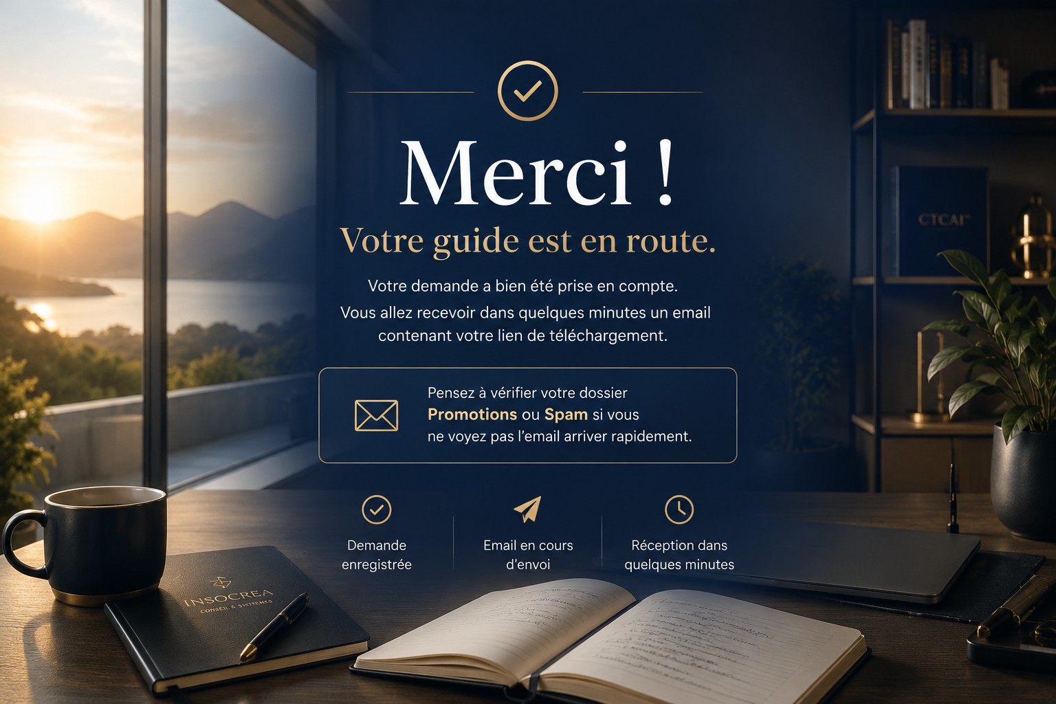 Merci - Votre guide est en route